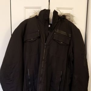 Sean John Faux Fur Hooded Winter Jacket